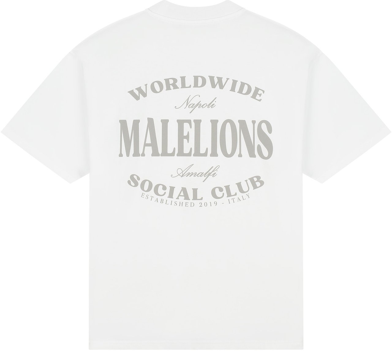 Malelions Malelions Men Social Club T-Shirt Wit