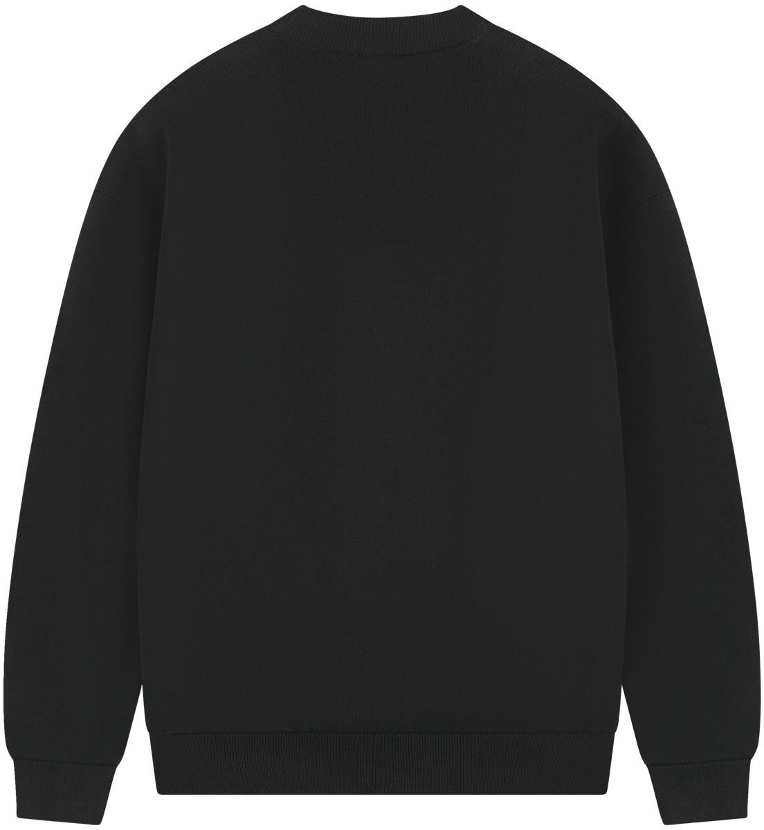 Malelions Malelions Men Oversized Emblem Knitted Sweater Zwart