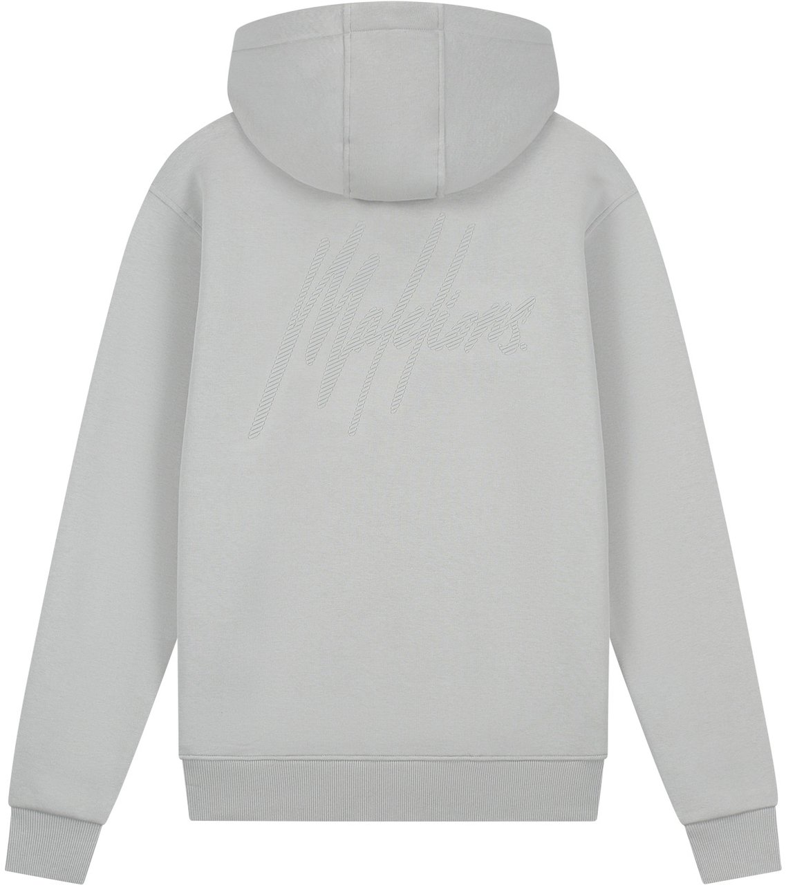 Malelions Malelions Men Striped Signature Hoodie Grijs