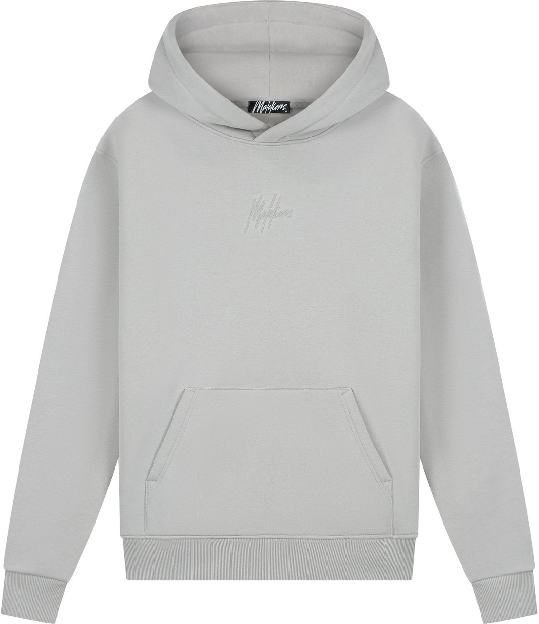 Malelions Malelions Men Striped Signature Hoodie Grijs