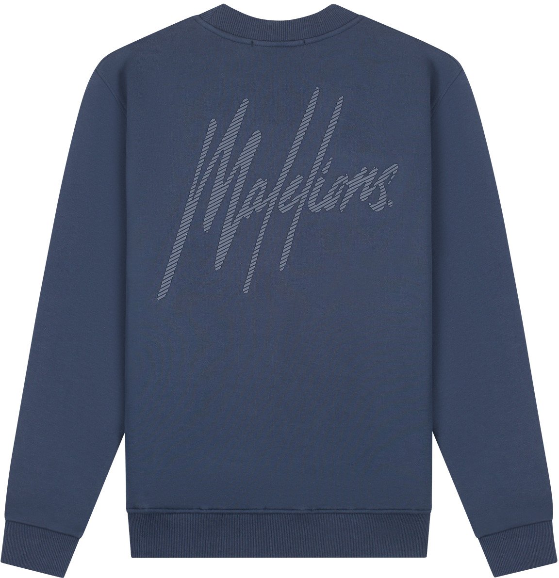 Malelions Malelions Men Striped Signature Sweater Blauw