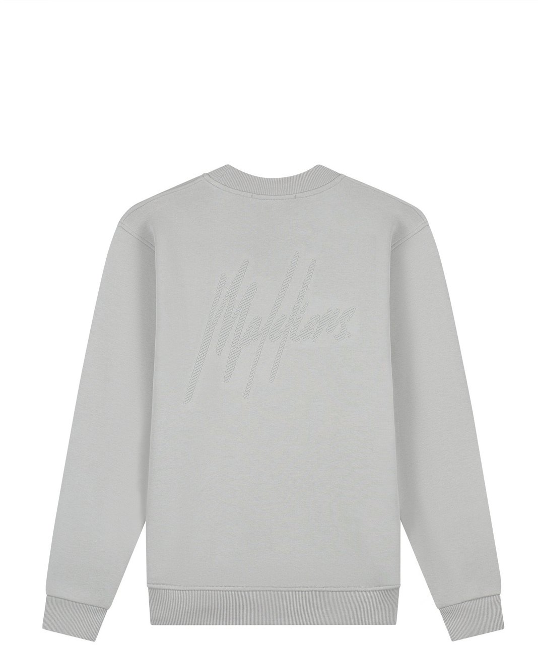 Malelions Malelions Men Striped Signature Sweater Grijs