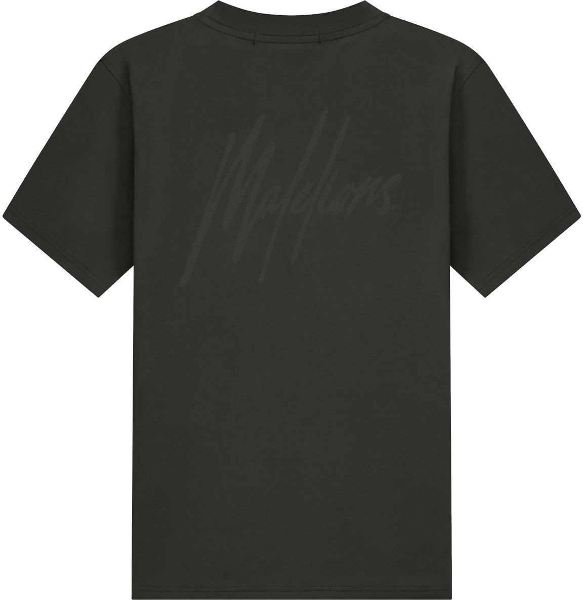 Malelions Malelions Men Striped Signature T-Shirt Groen