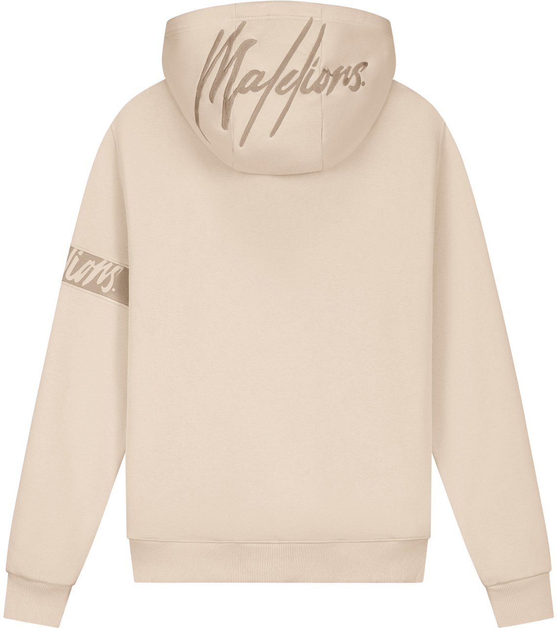 Malelions Malelions Men Captain Zip Hoodie Taupe