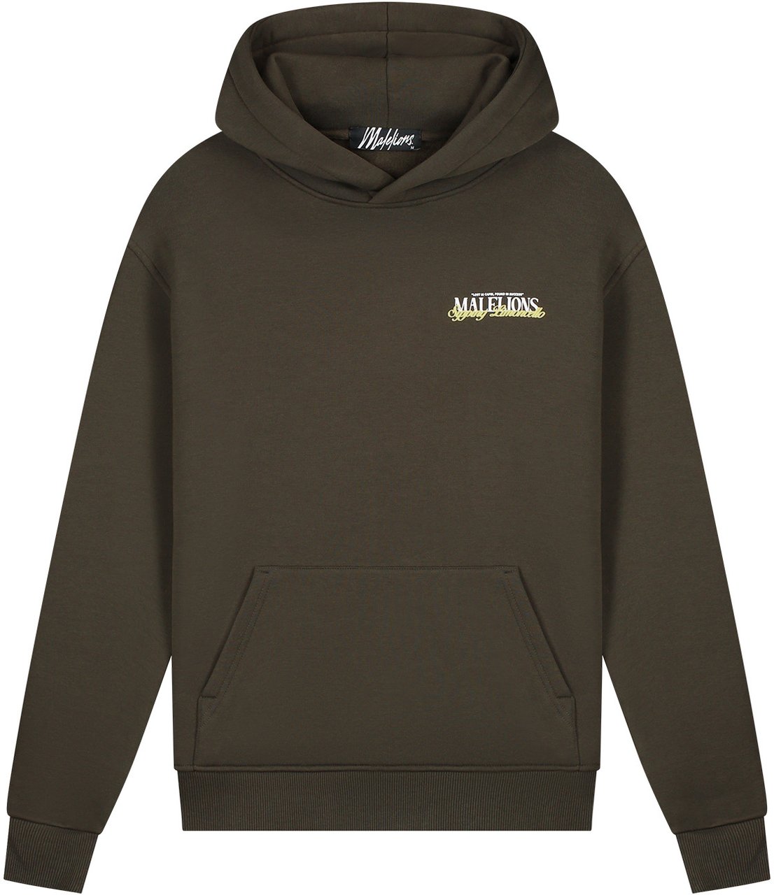 Malelions Malelions Men Sipping Limoncello Hoodie Groen