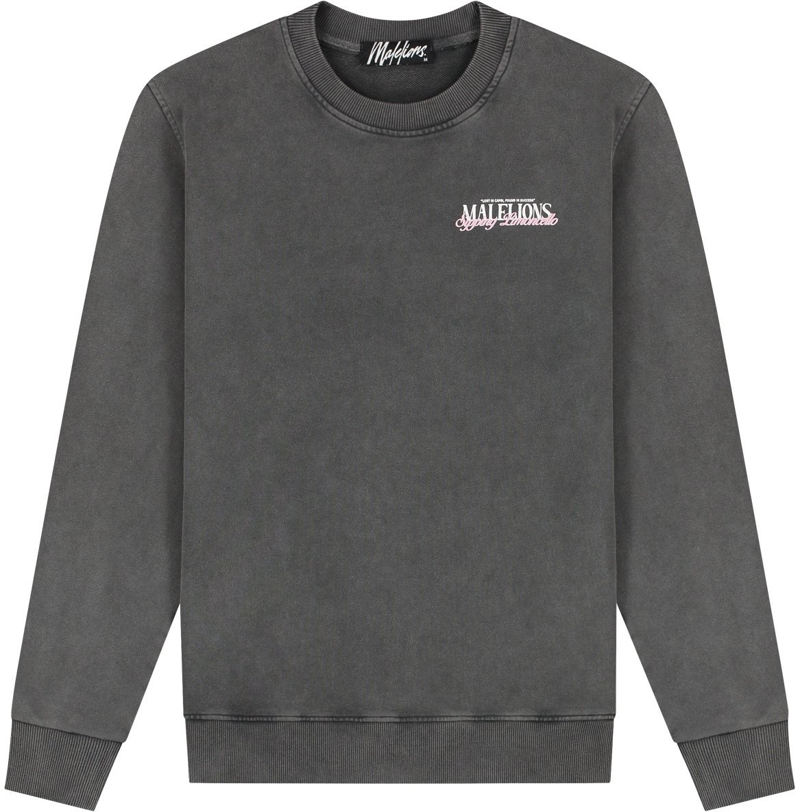 Malelions Malelions Men Sipping Limoncello Sweater Grijs