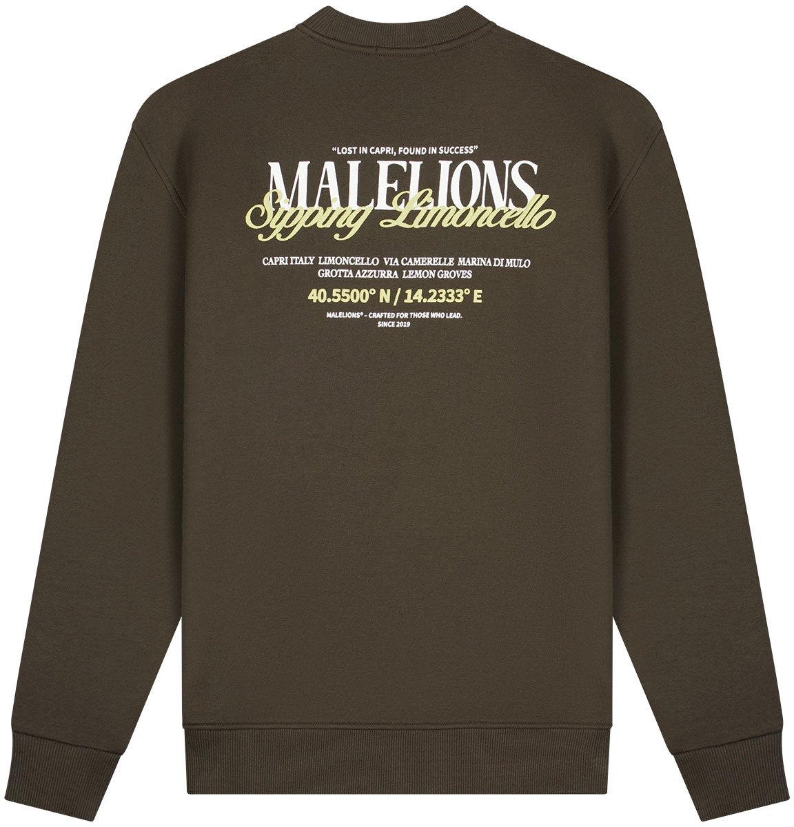 Malelions Malelions Men Sipping Limoncello Sweater Groen