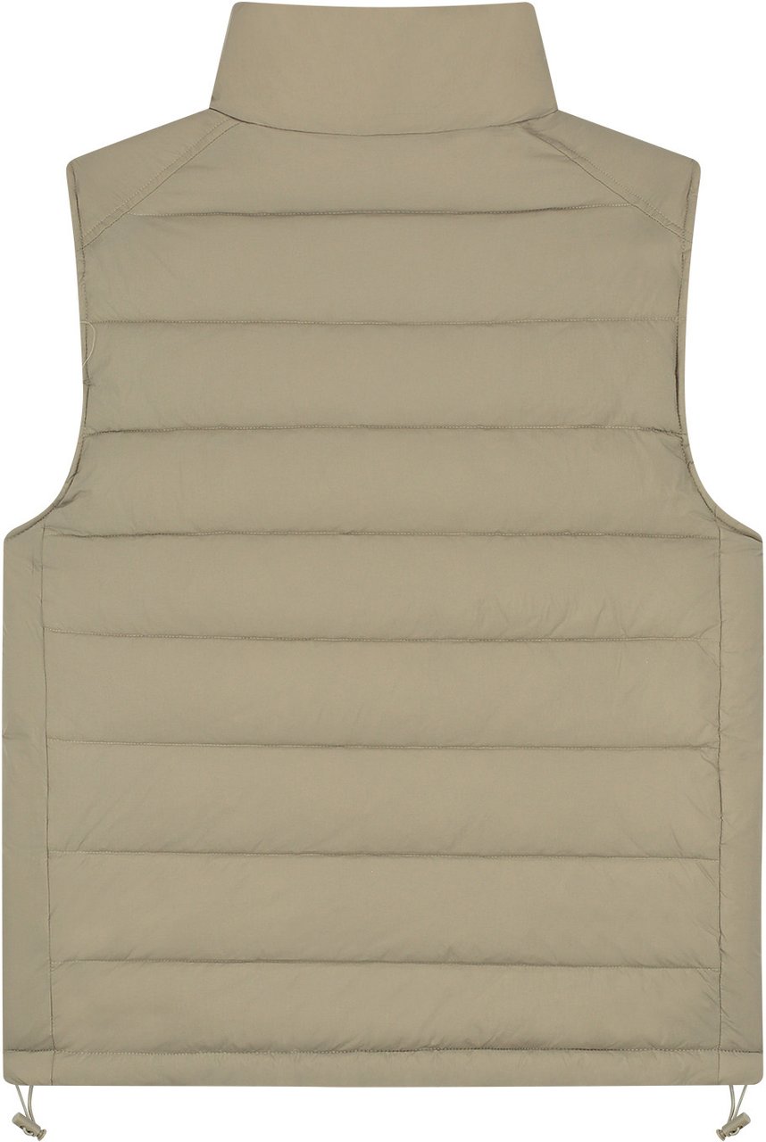 Malelions Malelions Men Placket Padded Vest Bruin