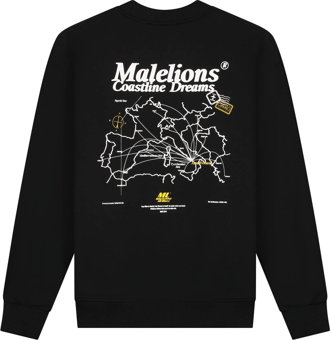 Malelions Malelions Men Coastline Sweater Zwart