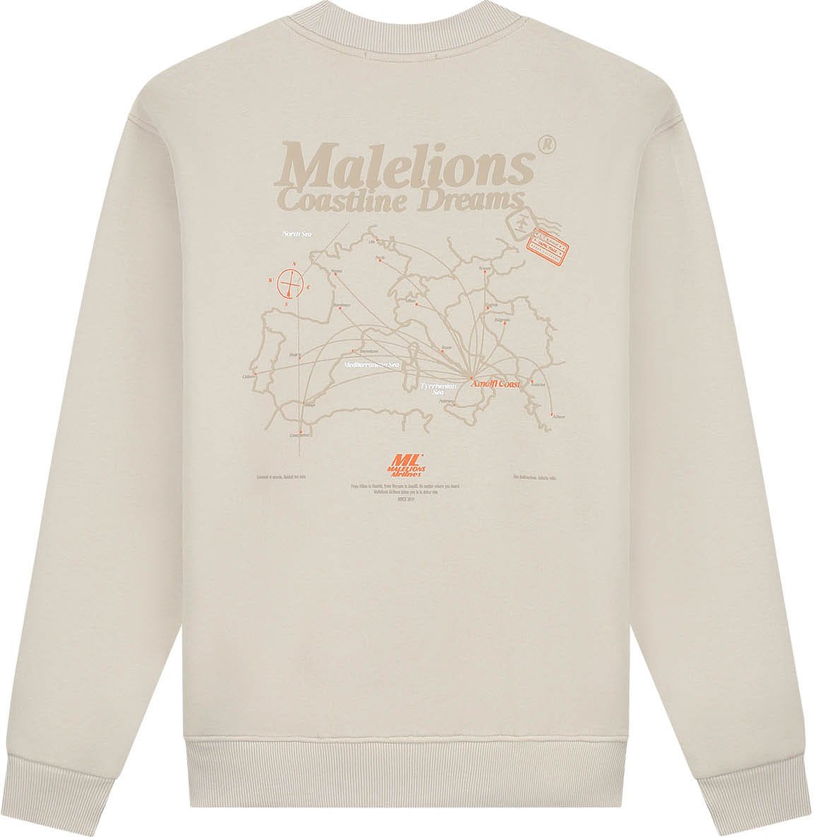 Malelions Malelions Men Coastline Sweater Taupe