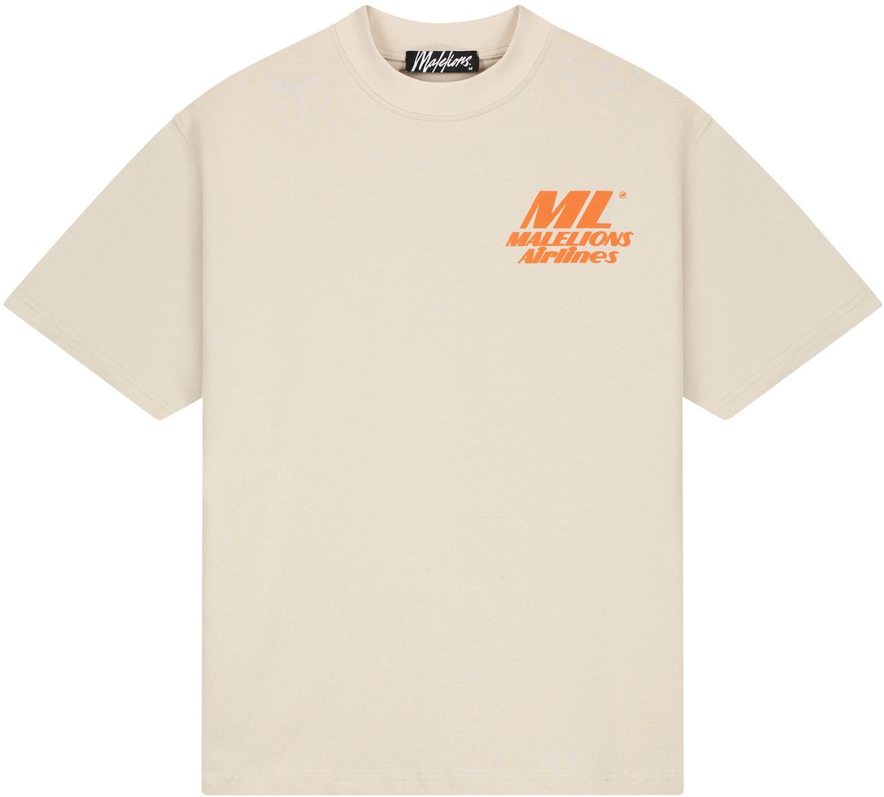 Malelions Malelions Men Coastline T-Shirt Taupe