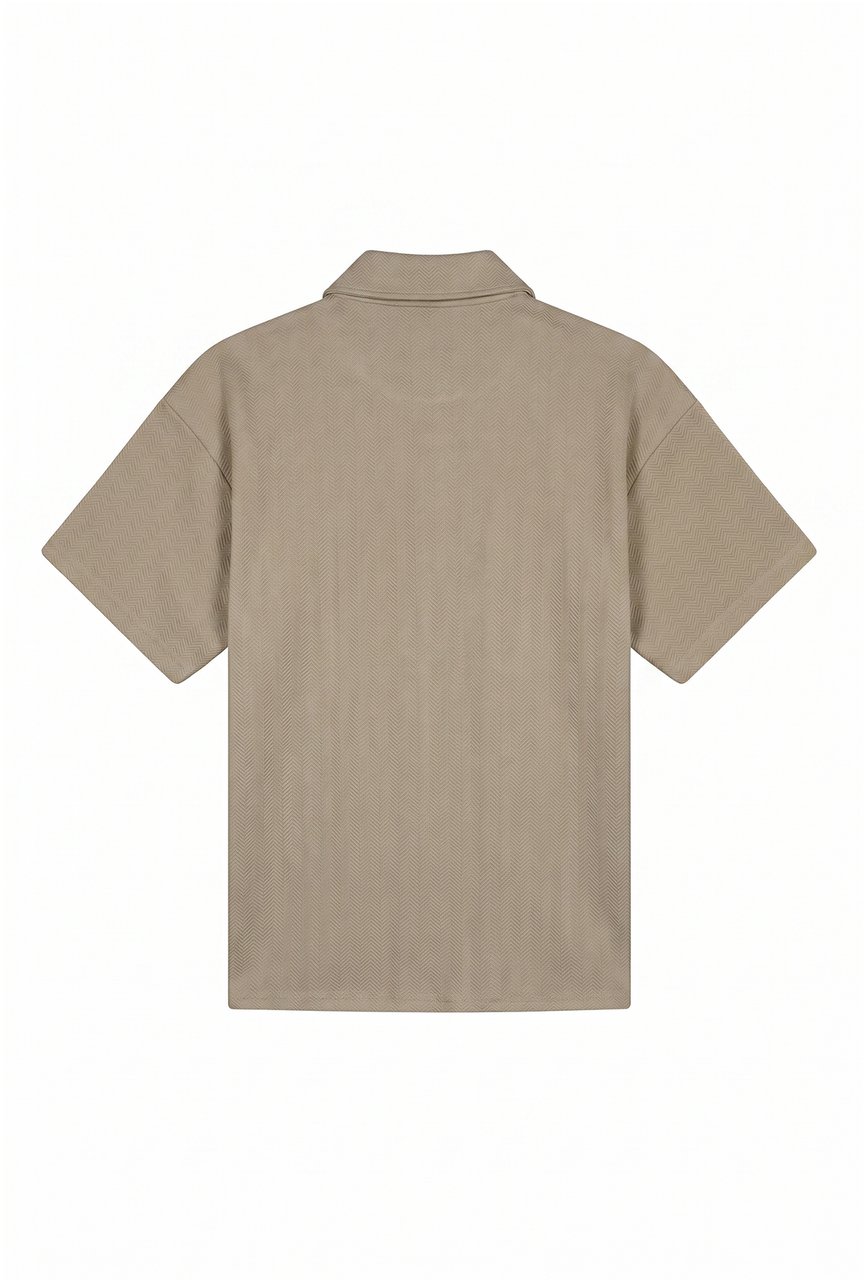 Malelions Men Cloud Texture Shirt Taupe