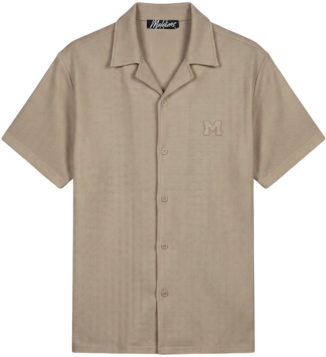 Malelions Men Cloud Texture Shirt Taupe