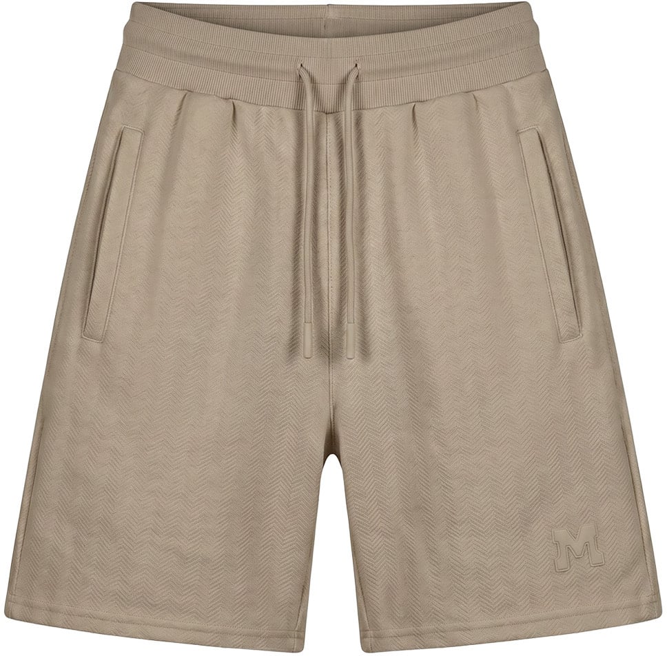 Malelions Men Cloud Texture Shorts Taupe
