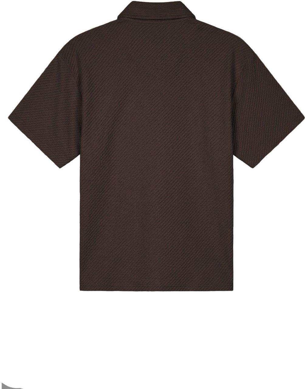 Malelions Malelions Men Diagonal Seersucker Shirt Bruin
