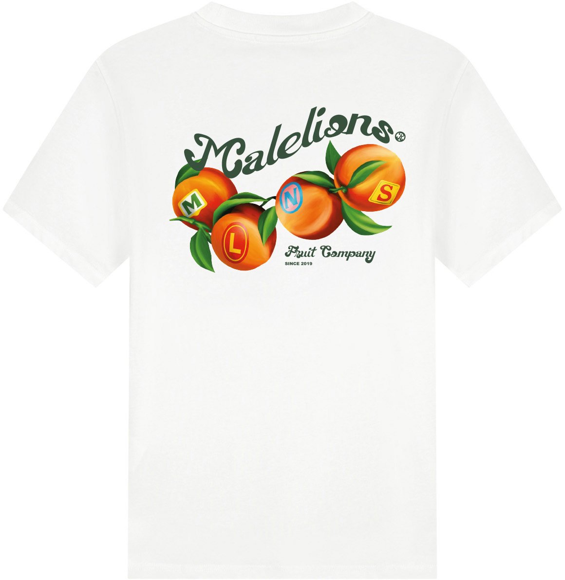 Malelions Malelions Men Fruit Company T-Shirt Wit