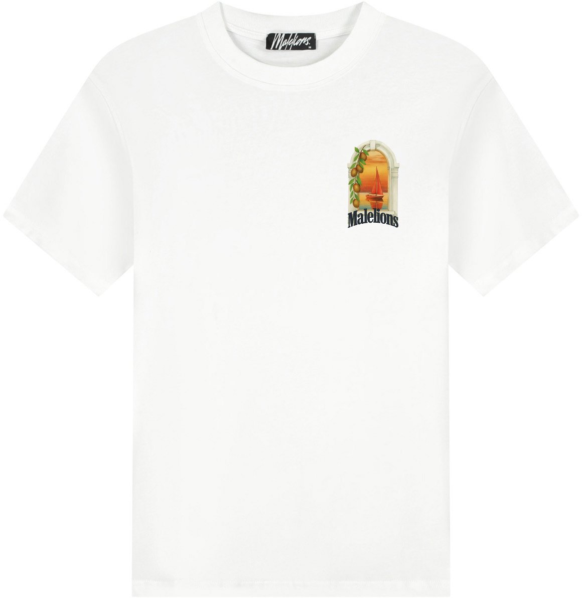 Malelions Malelions Men Yacht Window T-Shirt Wit