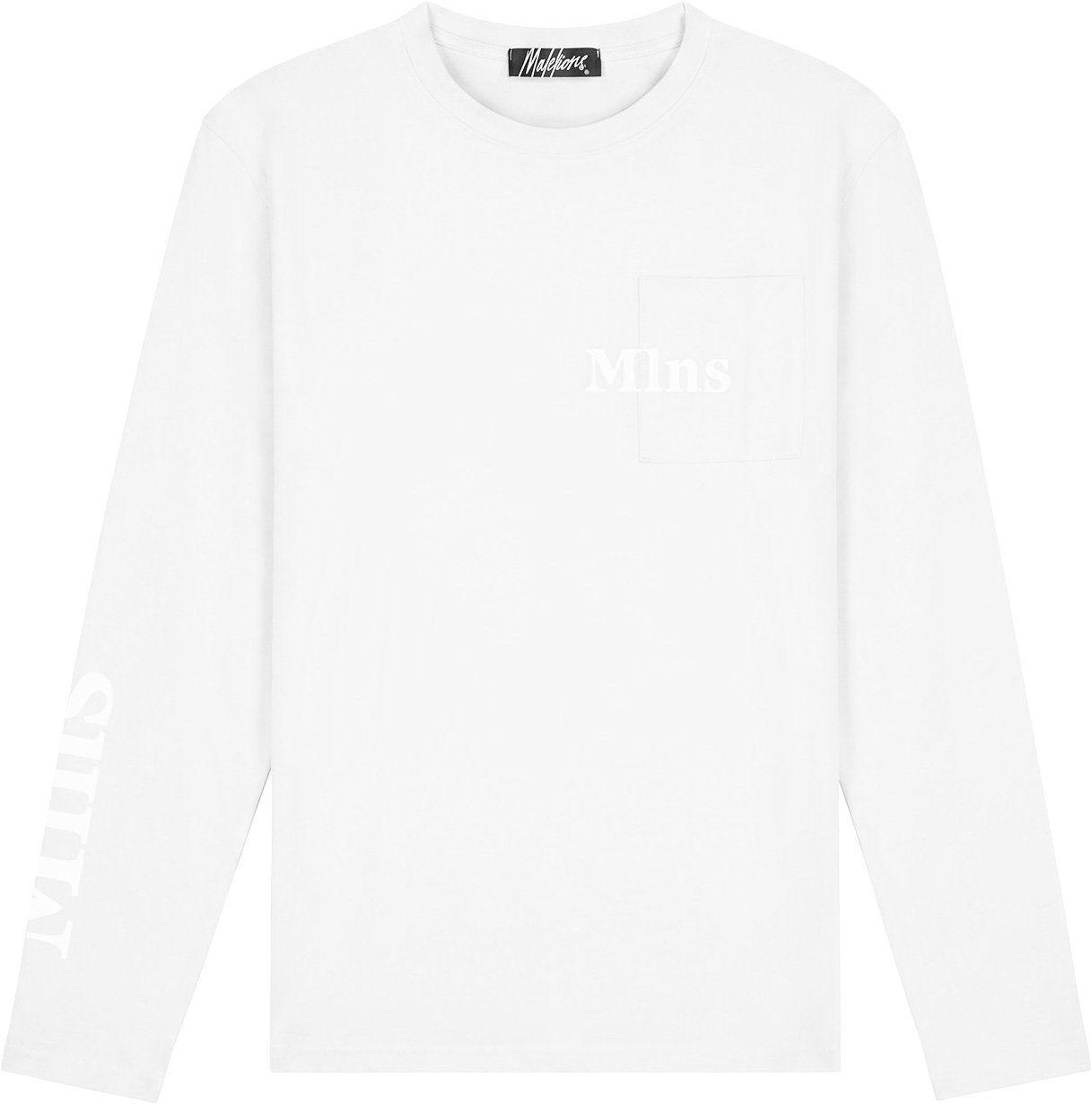 Malelions Men Department Longsleeve T-Shirt Wit