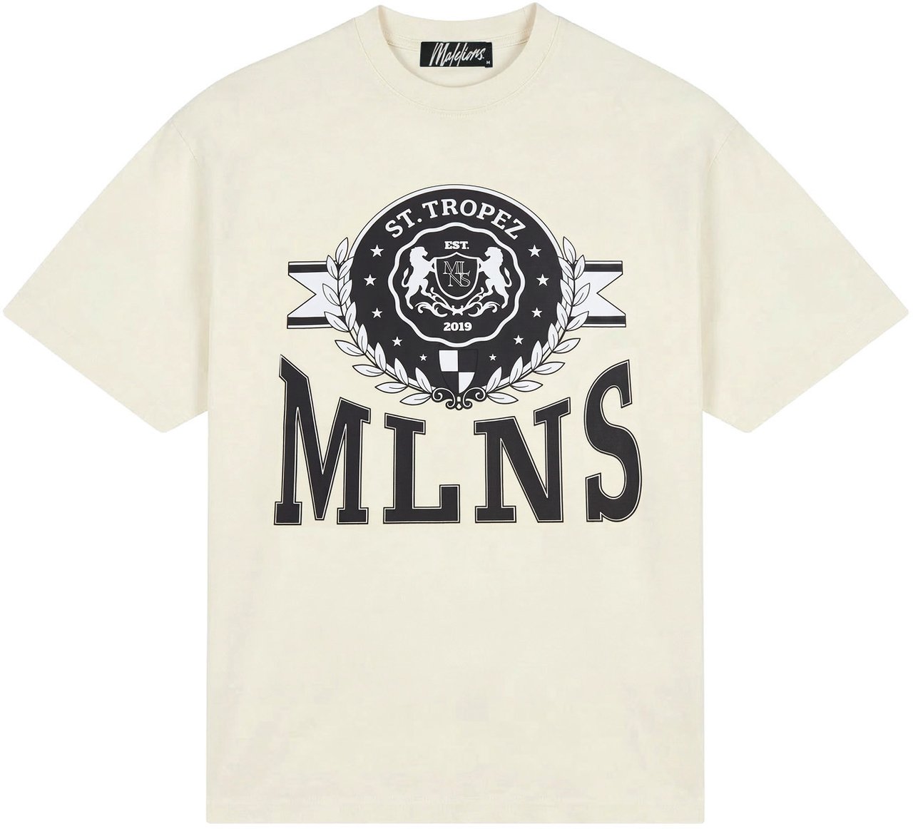 Malelions Men Crest T-Shirt Wit