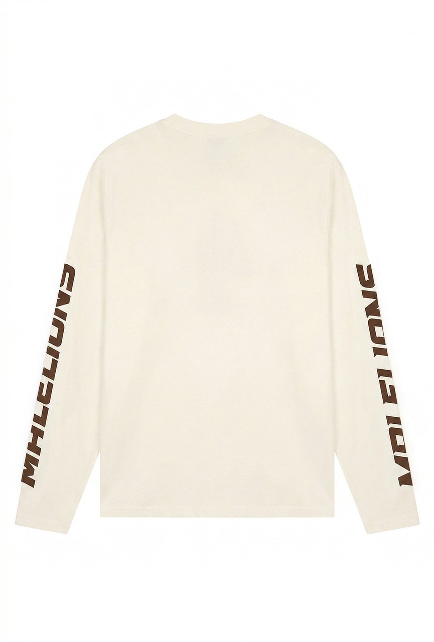 Malelions Malelions Men Motocross Longsleeve T-Shirt Wit