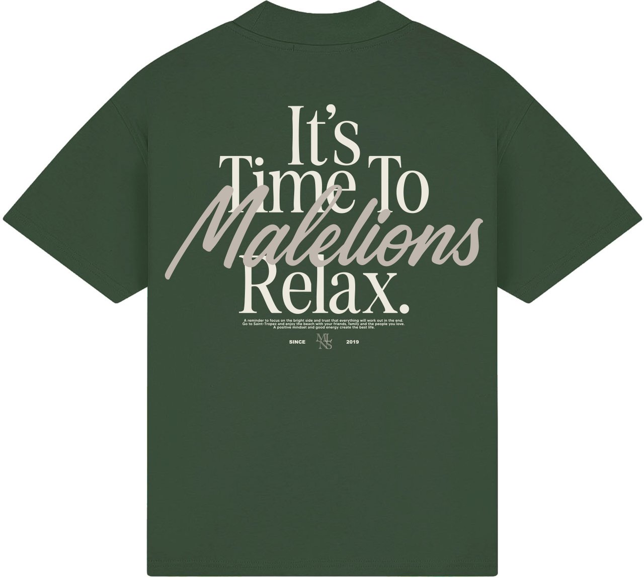 Malelions Malelions Men Relax T-Shirt Groen