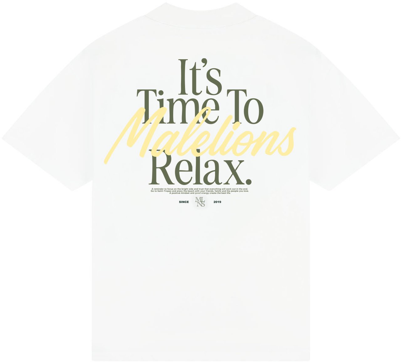 Malelions Malelions Men Relax T-Shirt Wit
