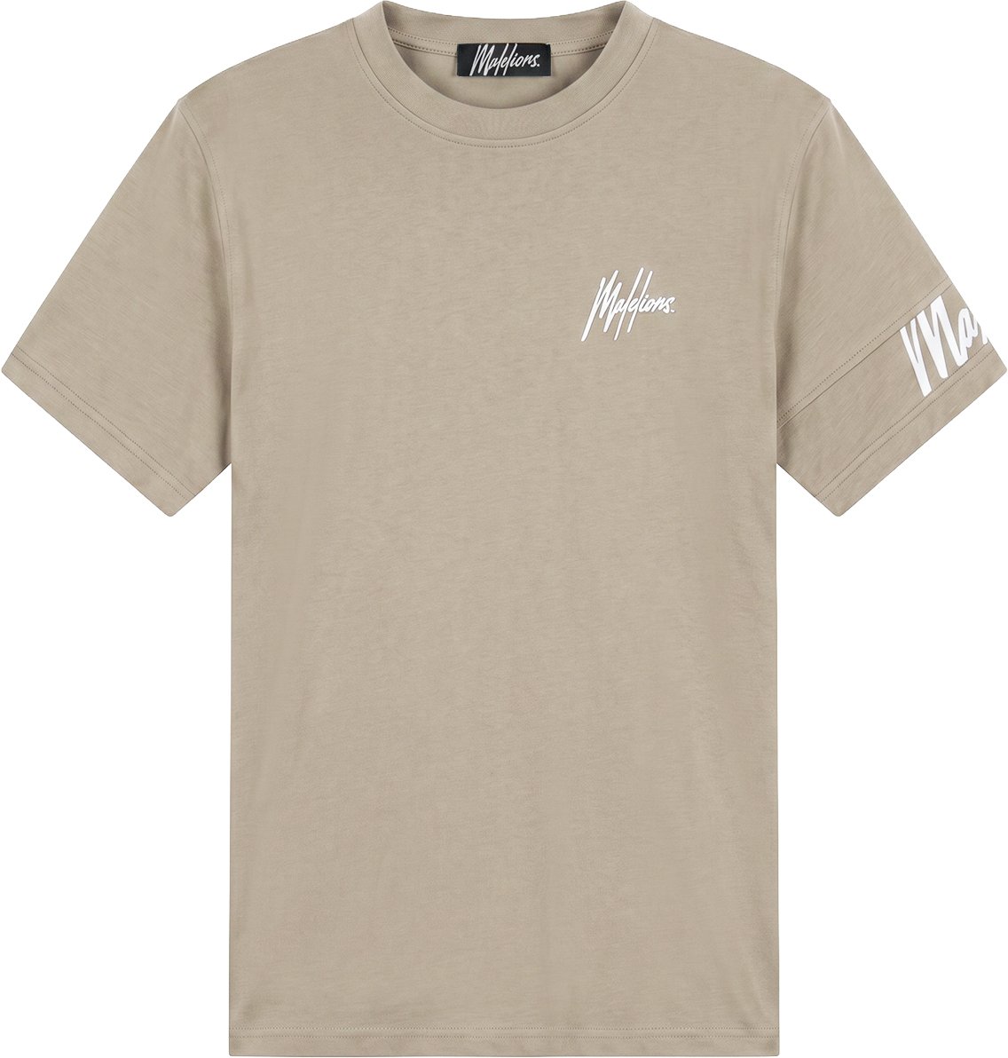 Malelions Men Captain T-Shirt Taupe