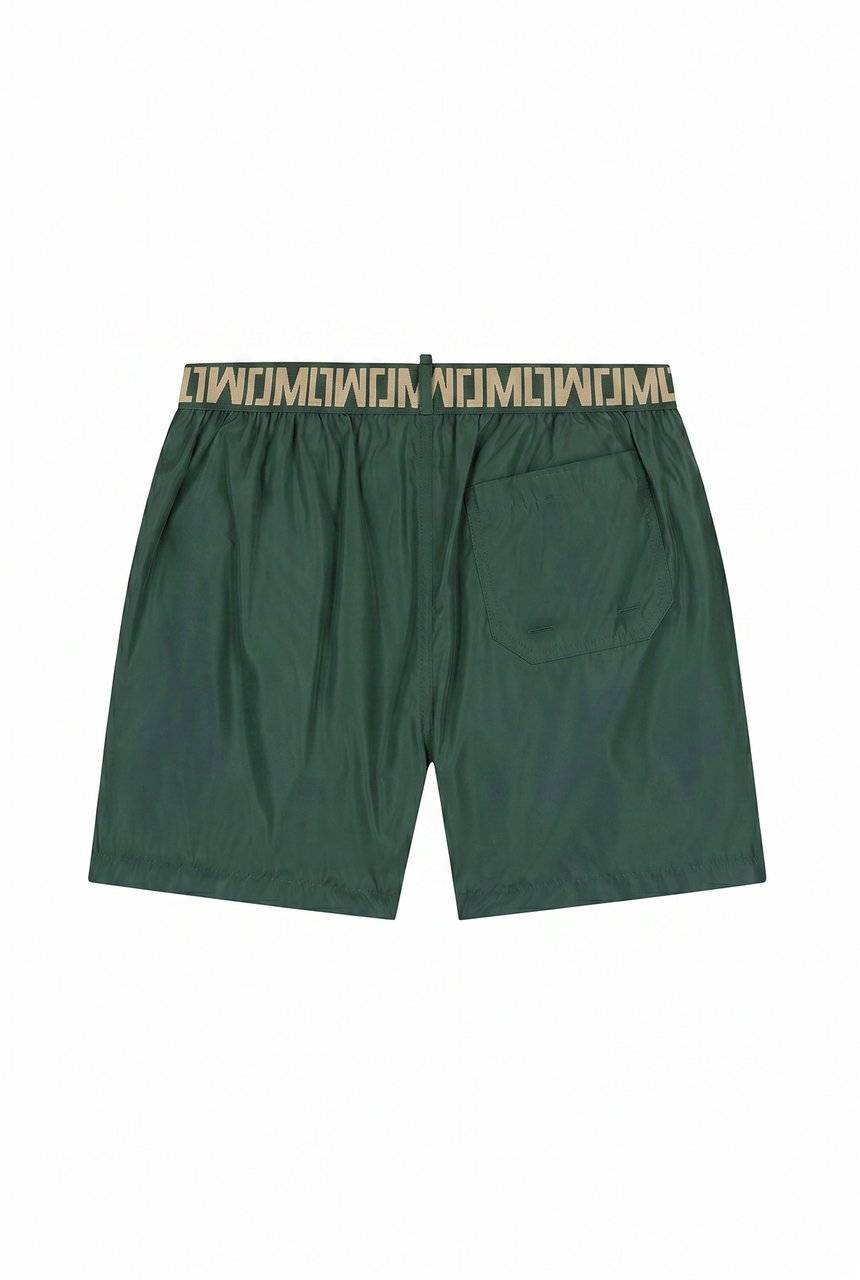 Malelions Malelions Men Venetian Swim Shorts Groen