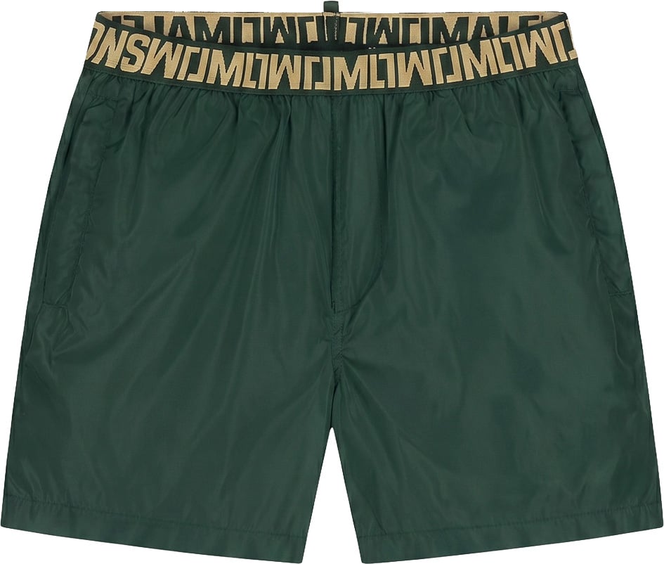 Malelions Malelions Men Venetian Swim Shorts Groen
