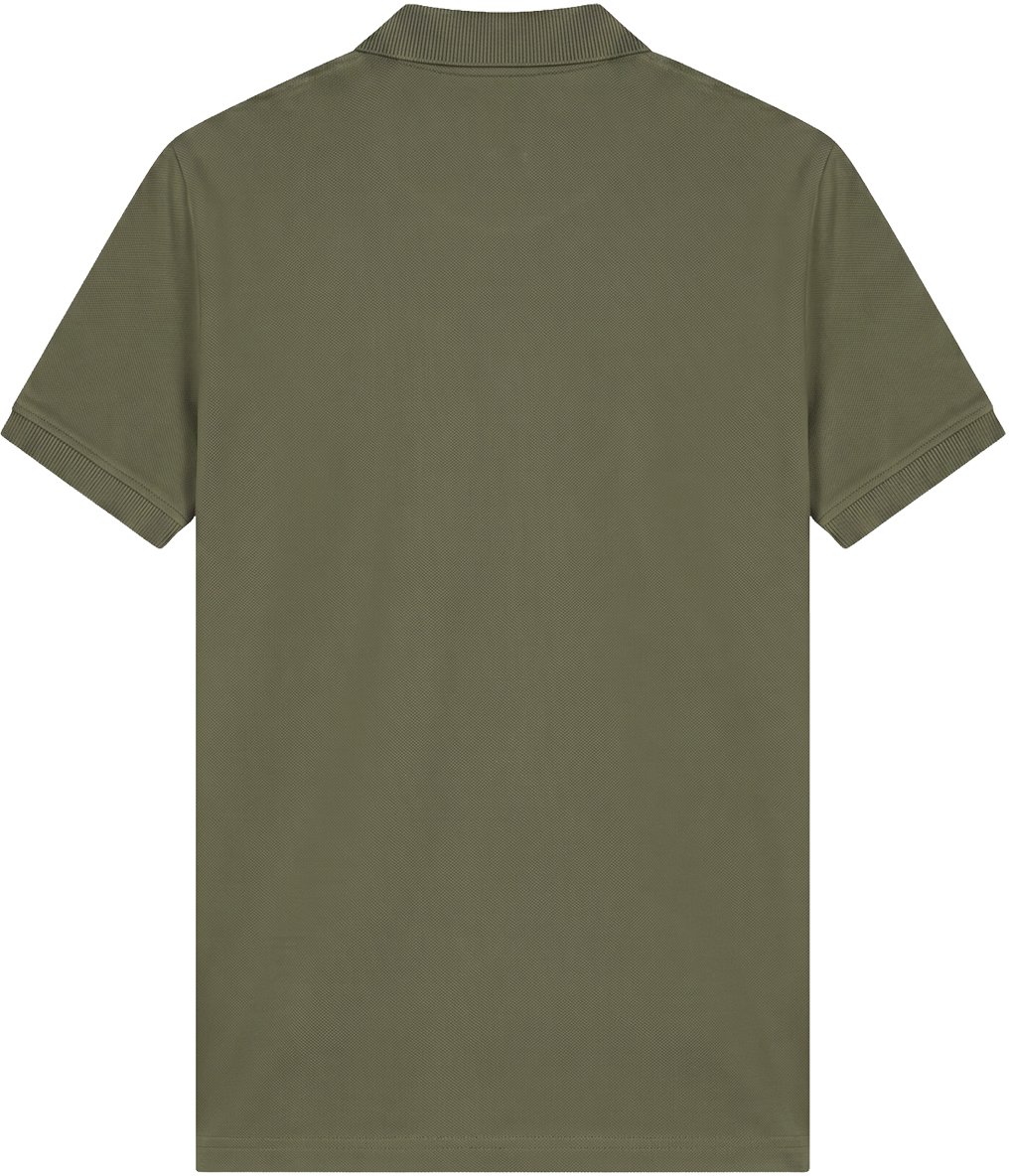 Malelions Men Pique Zip Polo Divers