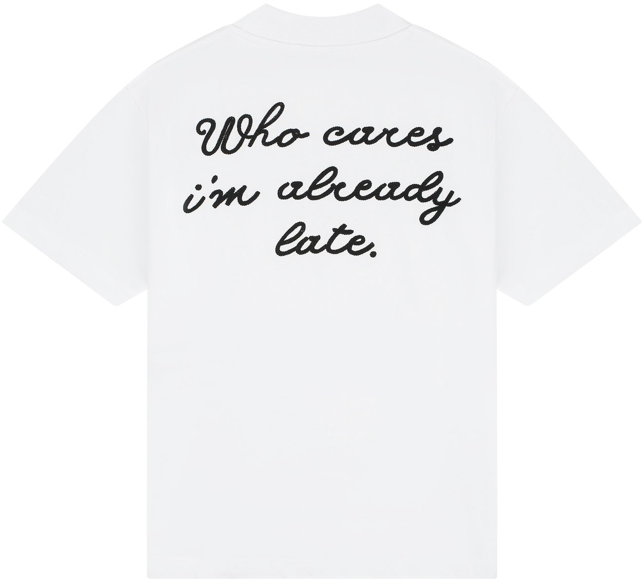 Malelions Men Already Late T-Shirt Wit