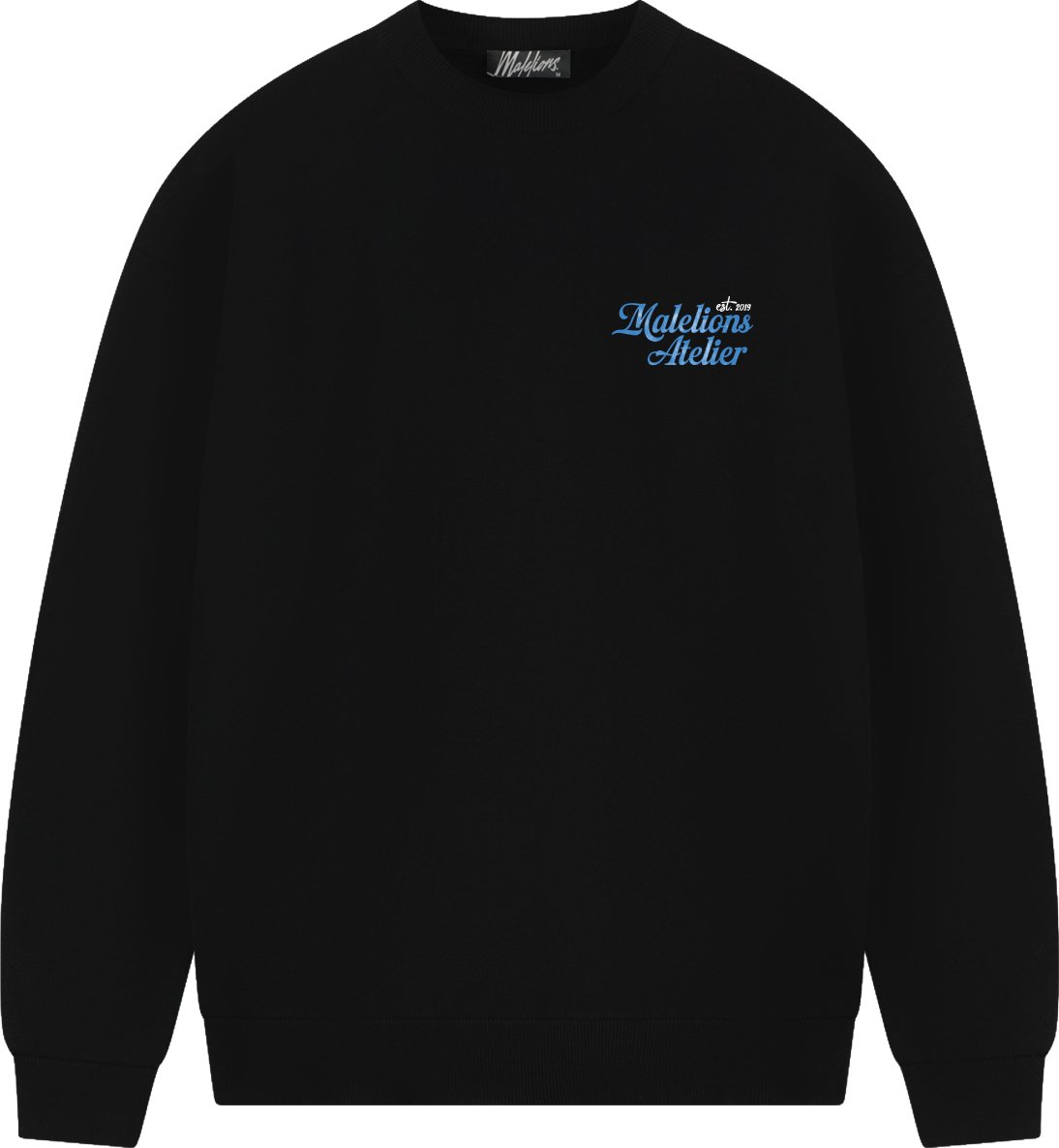 Malelions Men University Sweater Zwart
