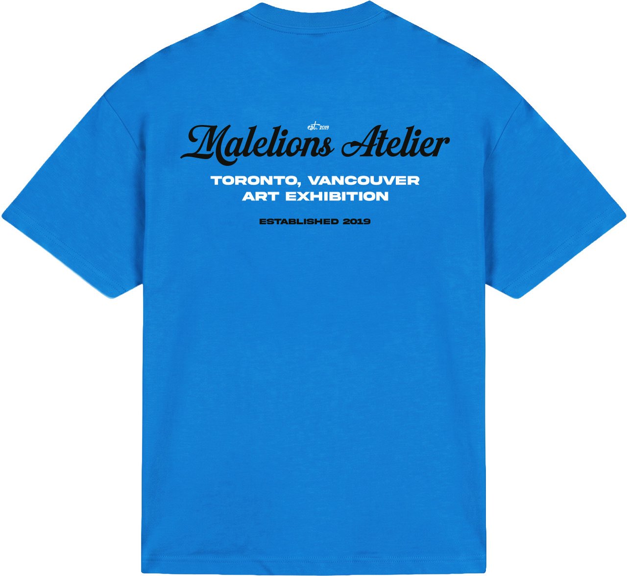 Malelions Men University T-Shirt Blauw