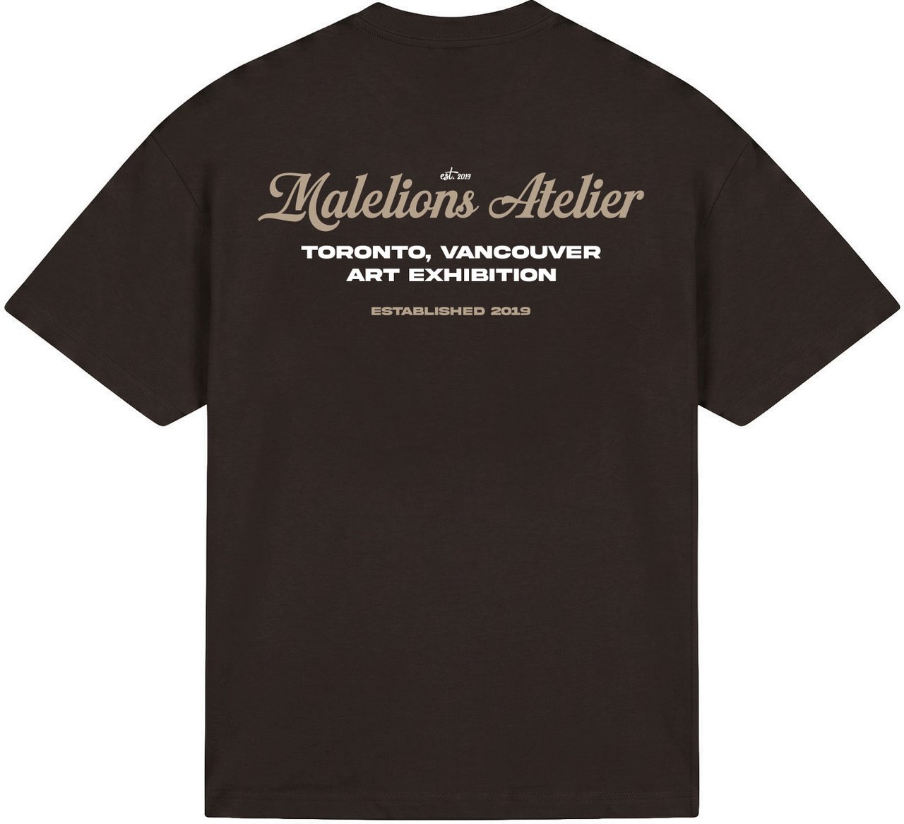 Malelions Men University T-Shirt Bruin