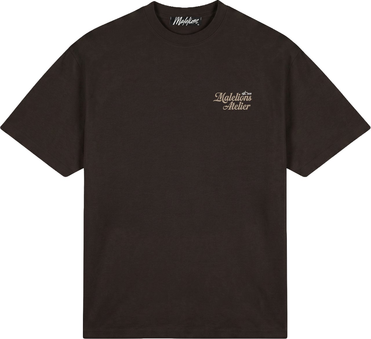Malelions Men University T-Shirt Bruin
