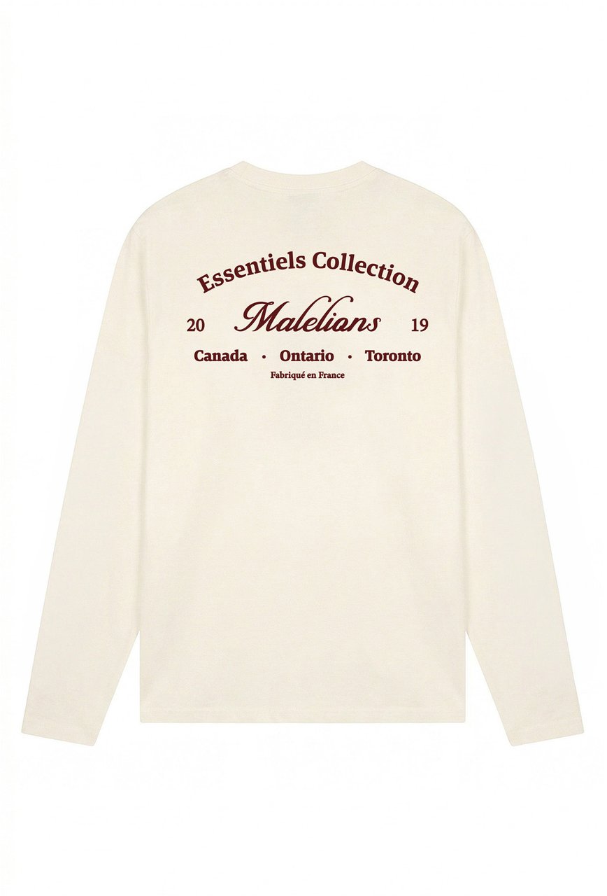 Malelions Men Marina Longsleeve T-Shirt Wit
