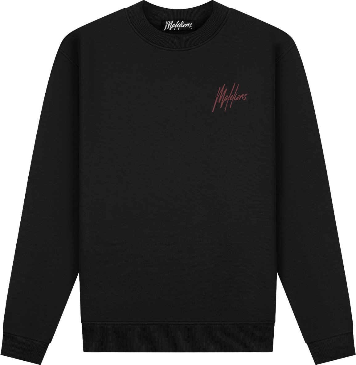 Malelions Men Striped Signature Sweater Zwart