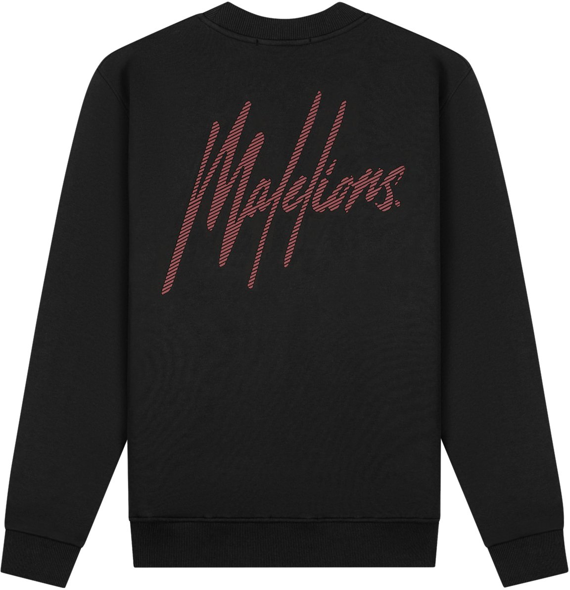 Malelions Men Striped Signature Sweater Zwart
