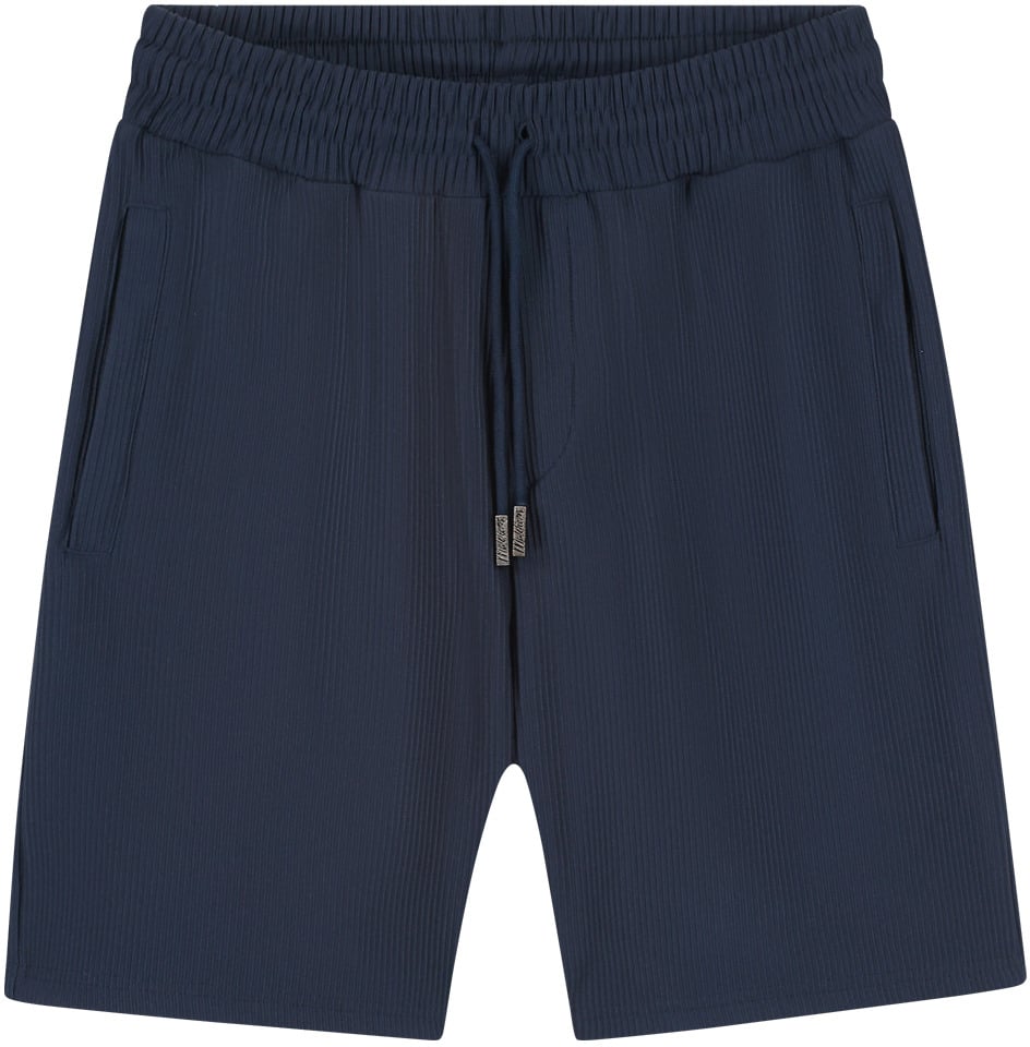 Malelions Malelions Men Ribbed Shorts Blauw