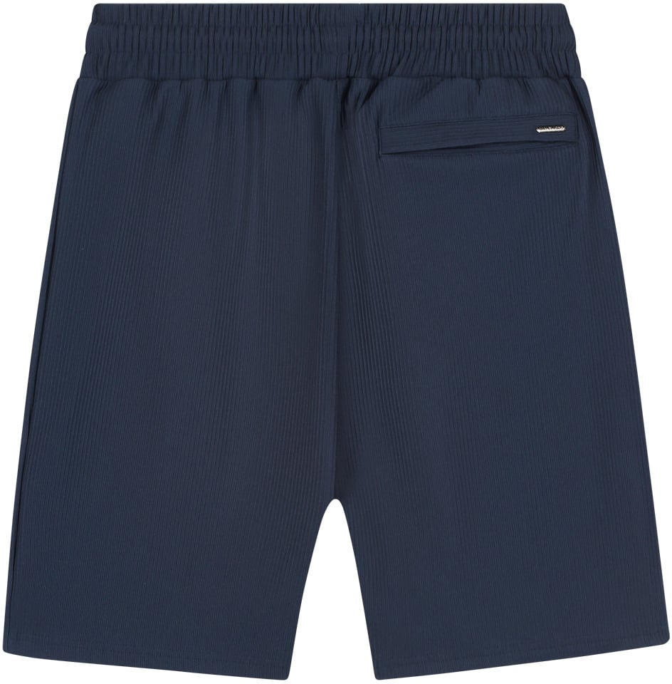 Malelions Malelions Men Ribbed Shorts Blauw