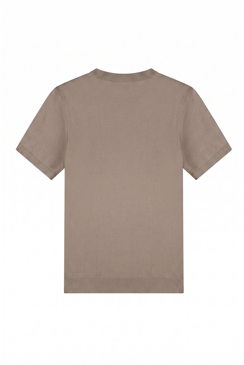 Malelions Men Knitted T-Shirt Bruin