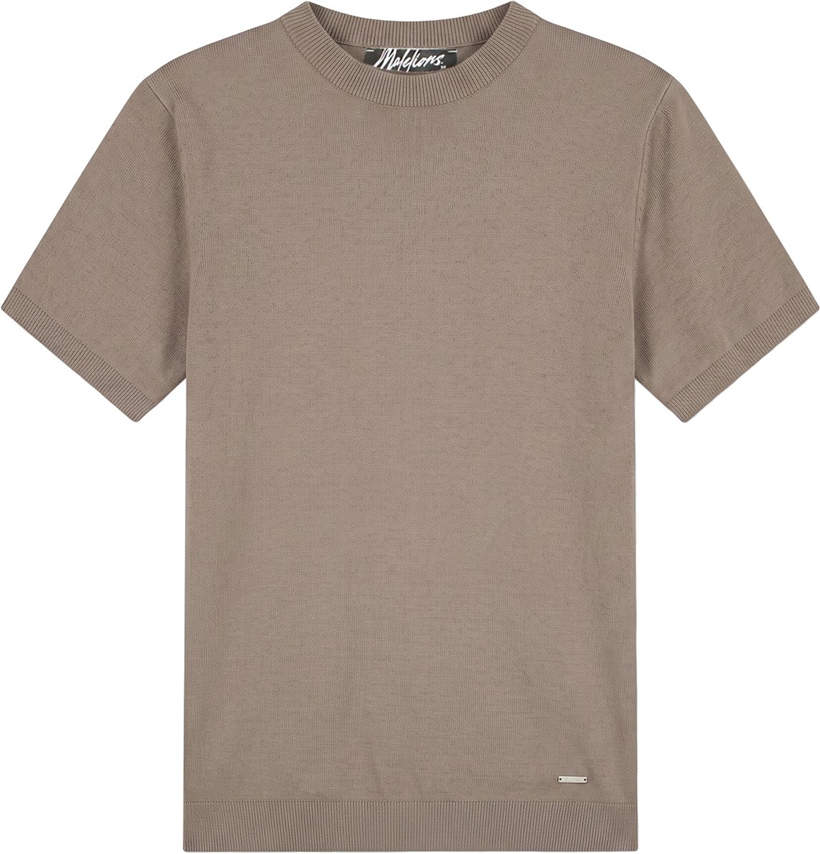 Malelions Men Knitted T-Shirt Bruin