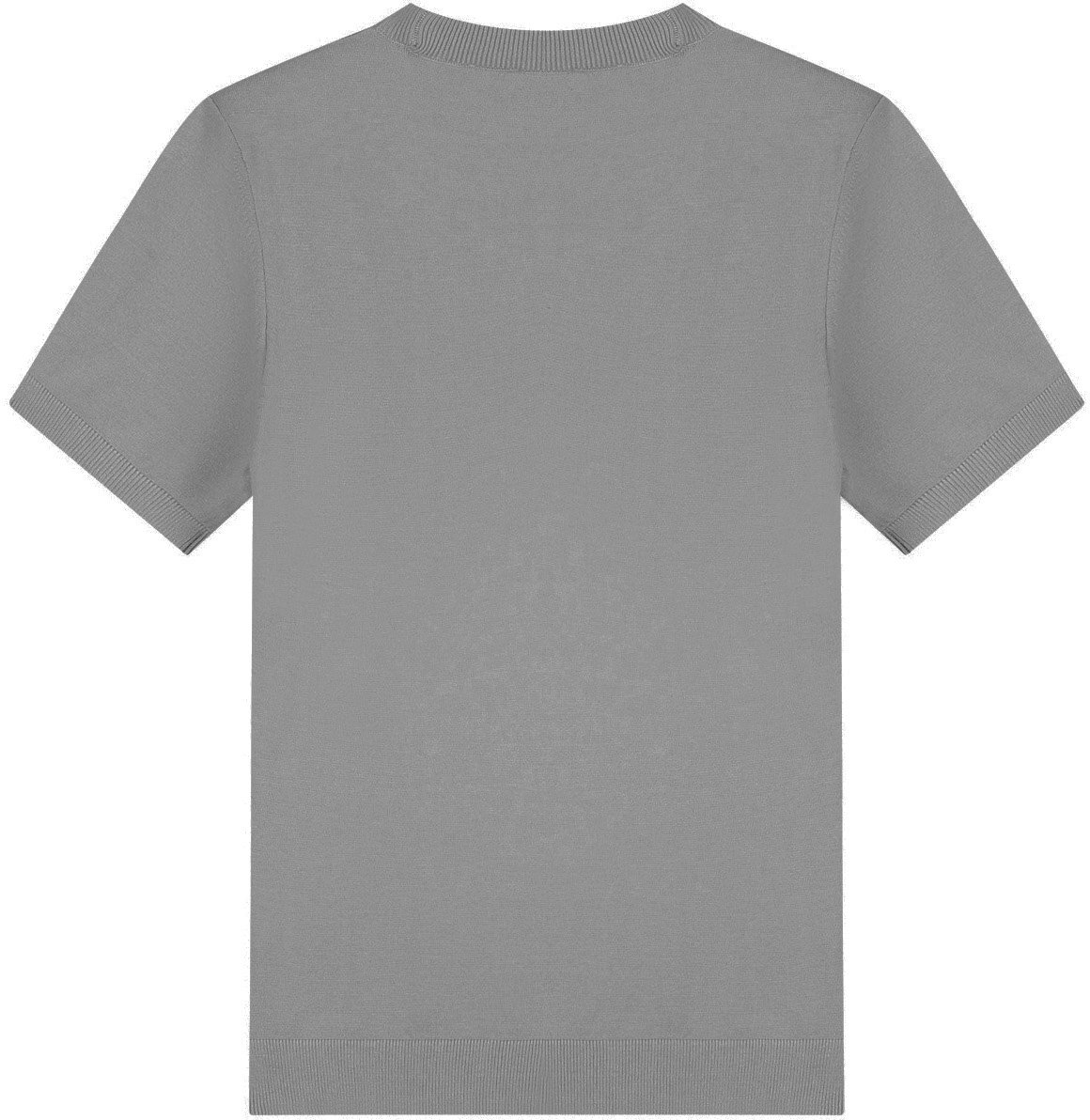 Malelions Men Knitted T-Shirt Grijs