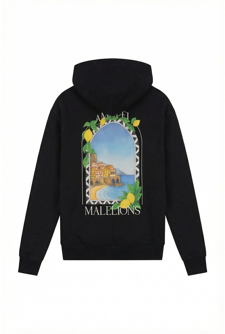 Malelions Malelions Men Amalfi Window Zip Hoodie Zwart