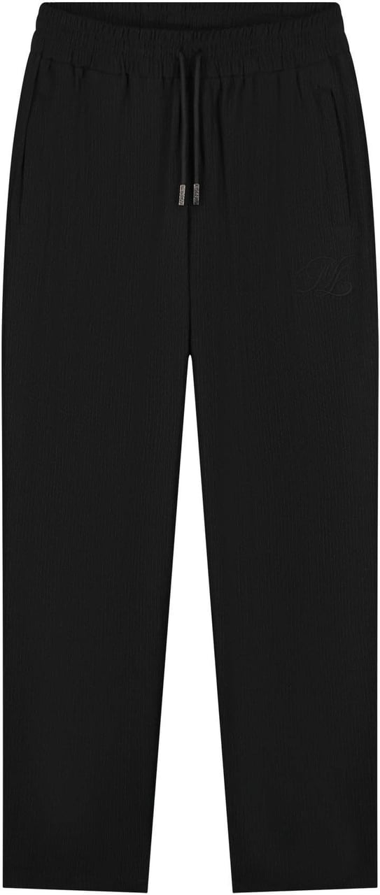 Malelions Malelions Men Emblem Seersucker Pants Zwart