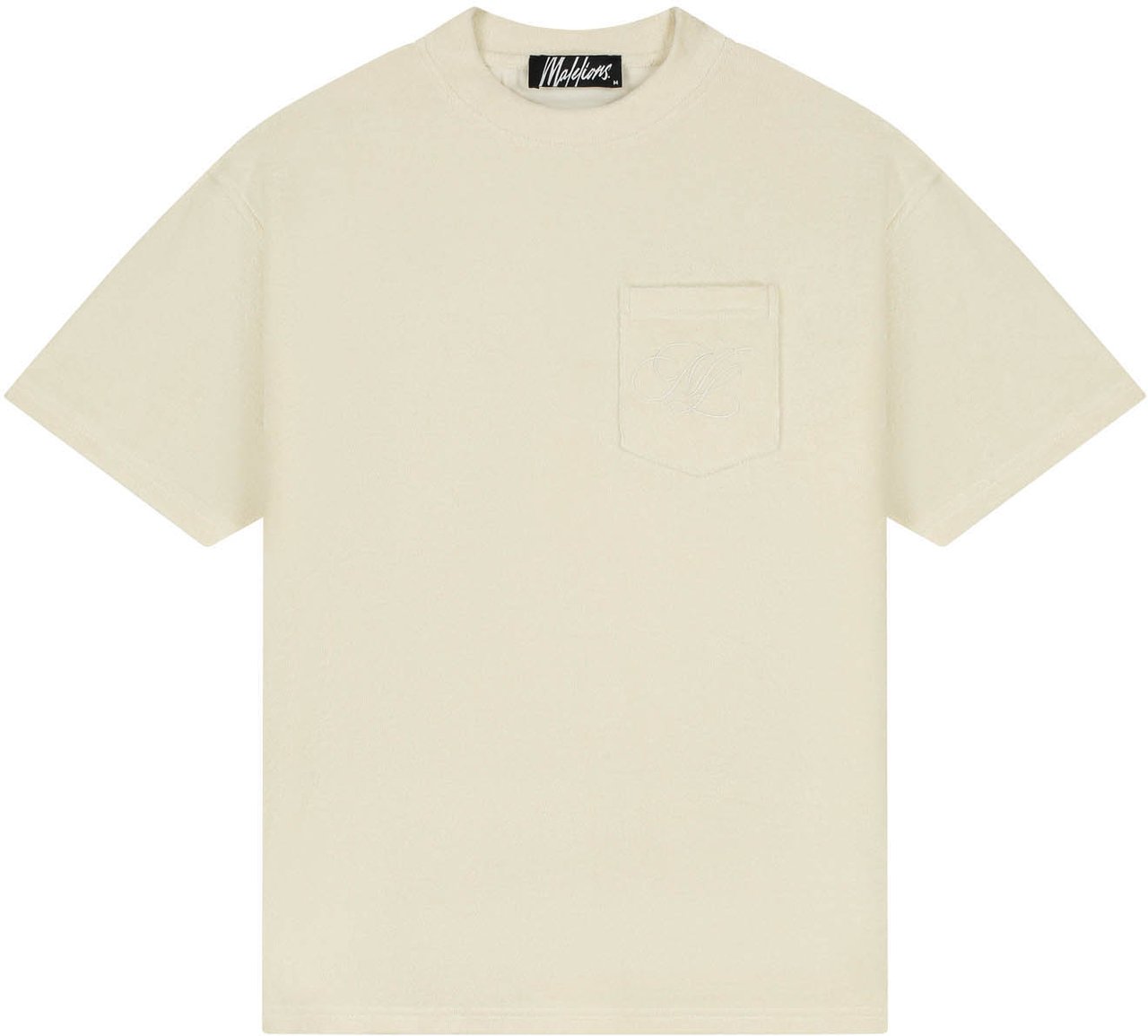 Malelions Malelions Men Emblem Towelling T-Shirt Wit