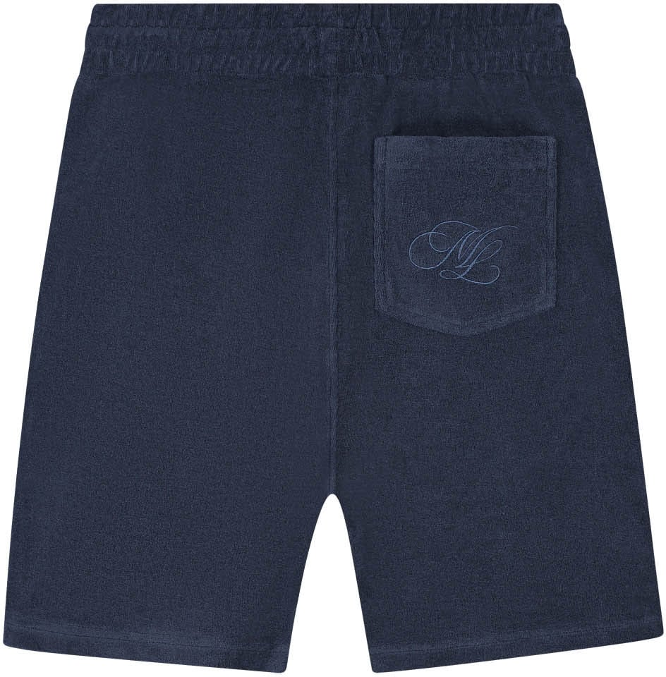 Malelions Malelions Men Emblem Towelling Shorts Blauw