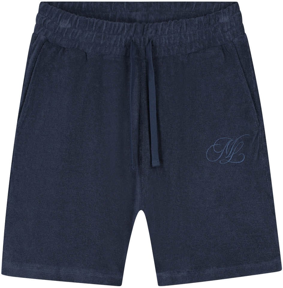 Malelions Malelions Men Emblem Towelling Shorts Blauw