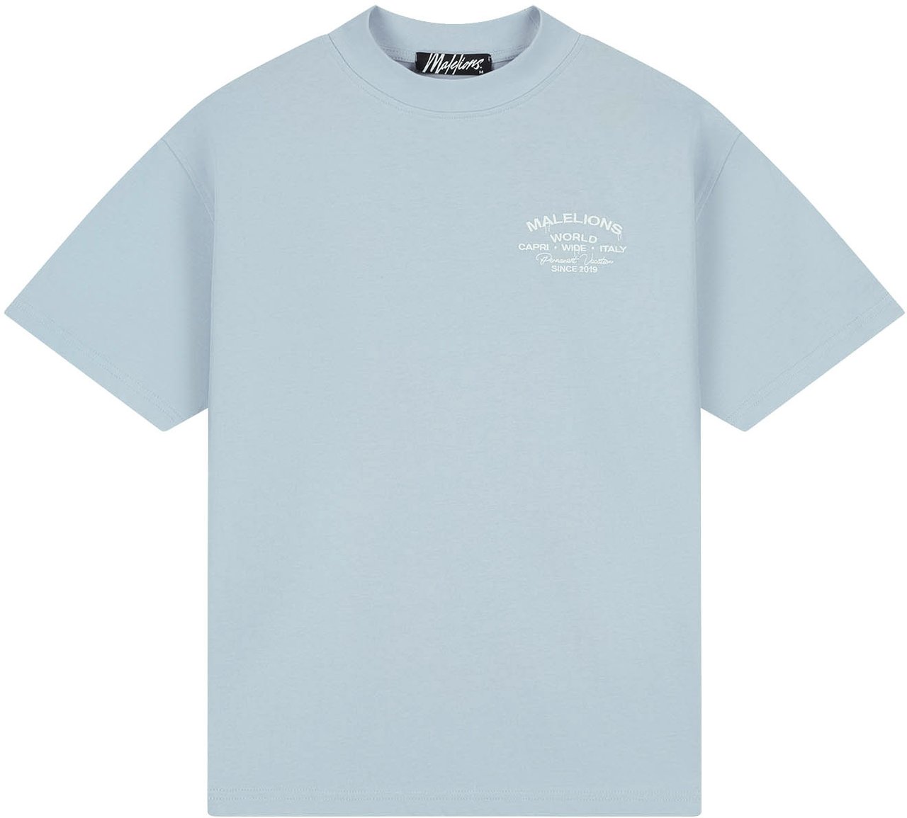 Malelions Malelions Men Permanent Vacation T-Shirt Grijs