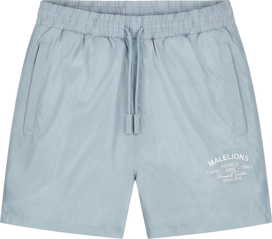 Malelions Men Permanent Vacation Swim Shorts Grijs